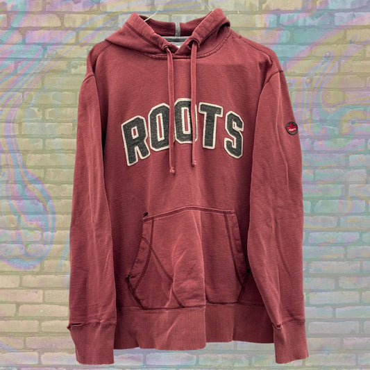 Retro Thrashed Roots Athletics Pullover Classic Logo Embroidered Sweater