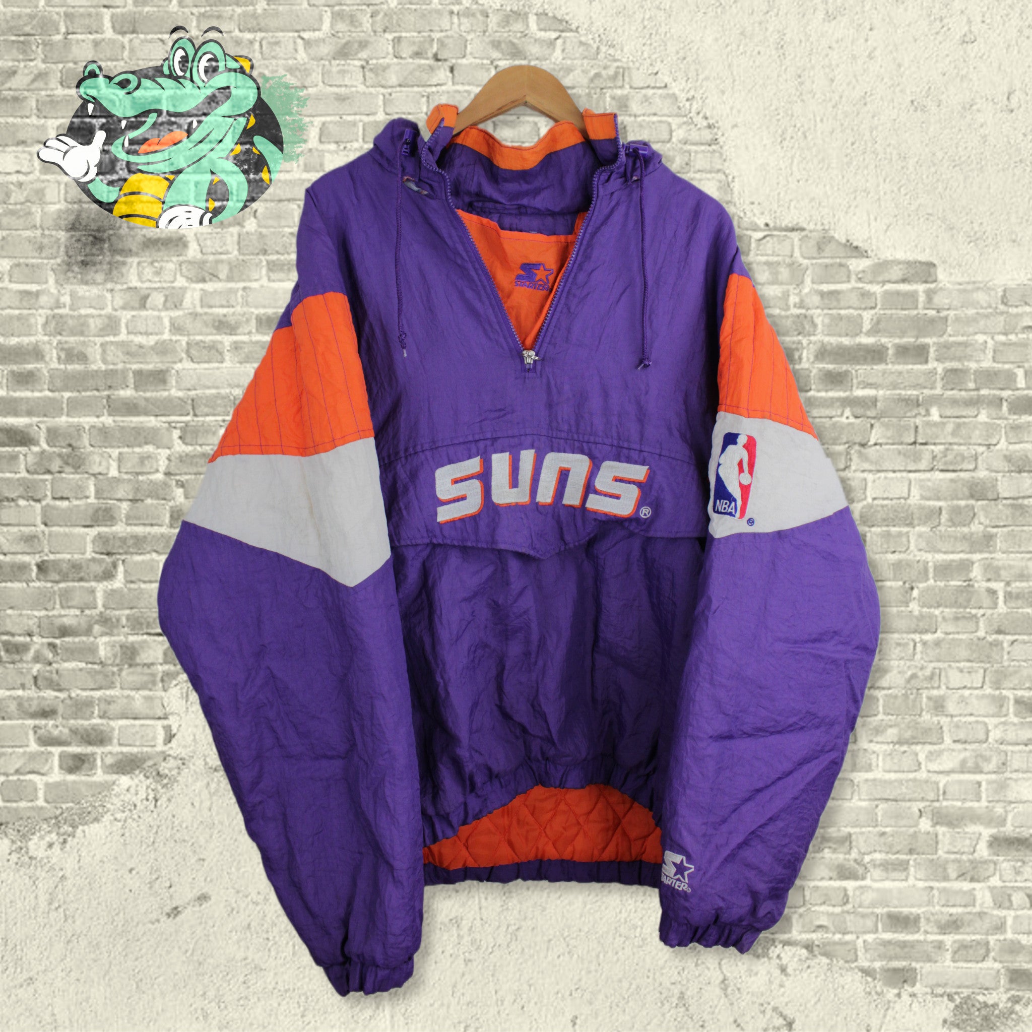 Vintage Phoenix Suns jacket I found for $7 . This was such a great