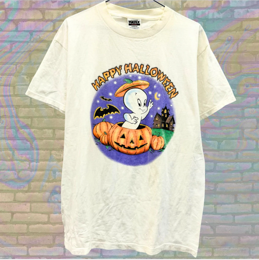 Vintage Casper Happy Halloween T-shirt - Large