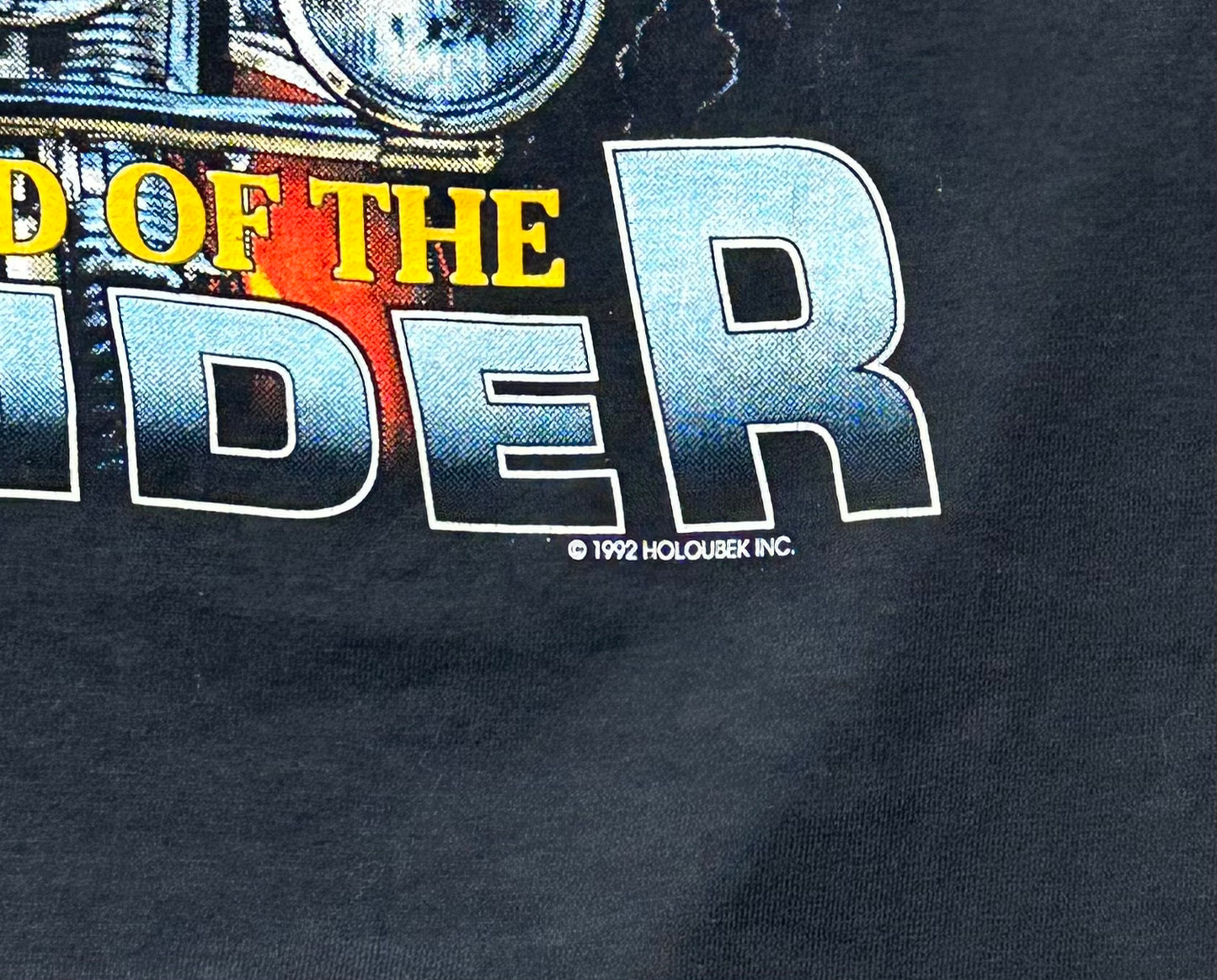 Vintage 1990s Harley Davidson Holoubek Take Hold of the Thunder T-shirt - Large