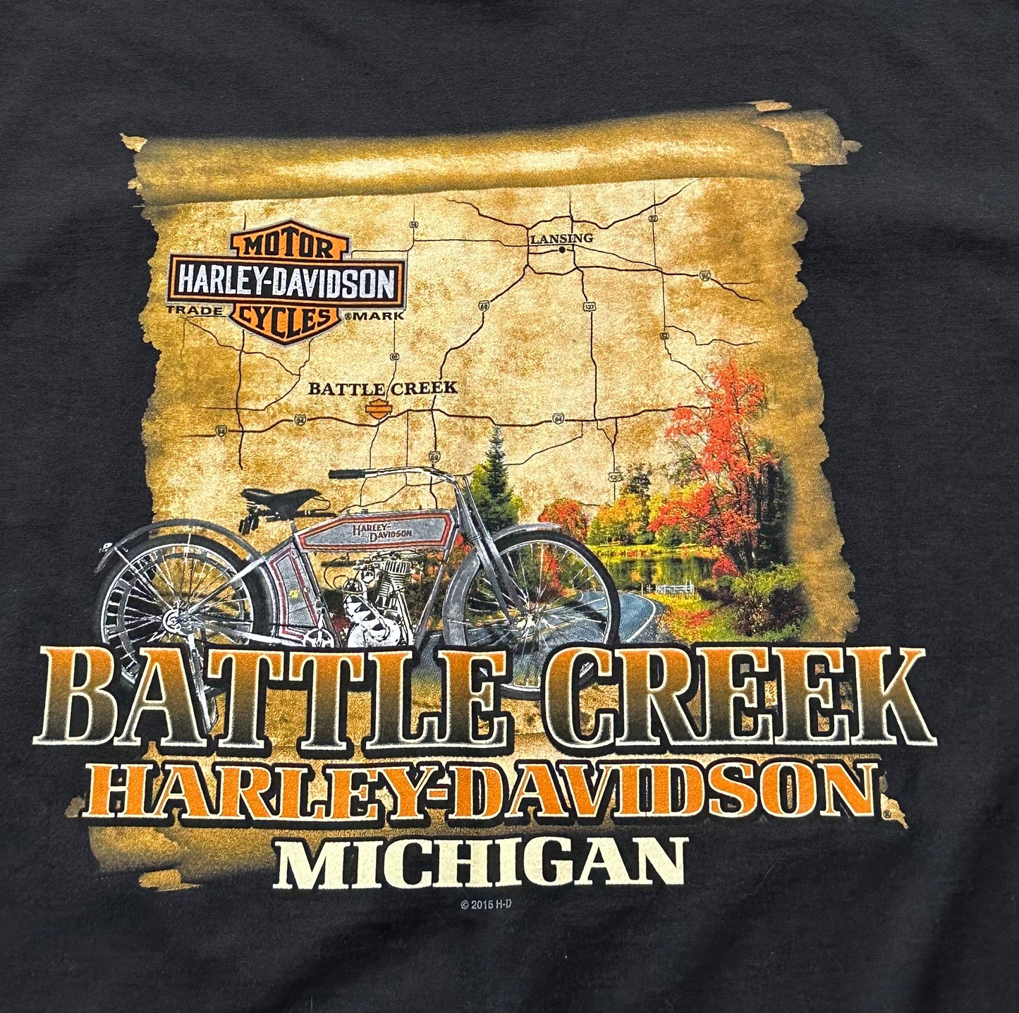 Rare New Harley Davidson Halloween Frankenstein Biker T-shirt - Extra Large