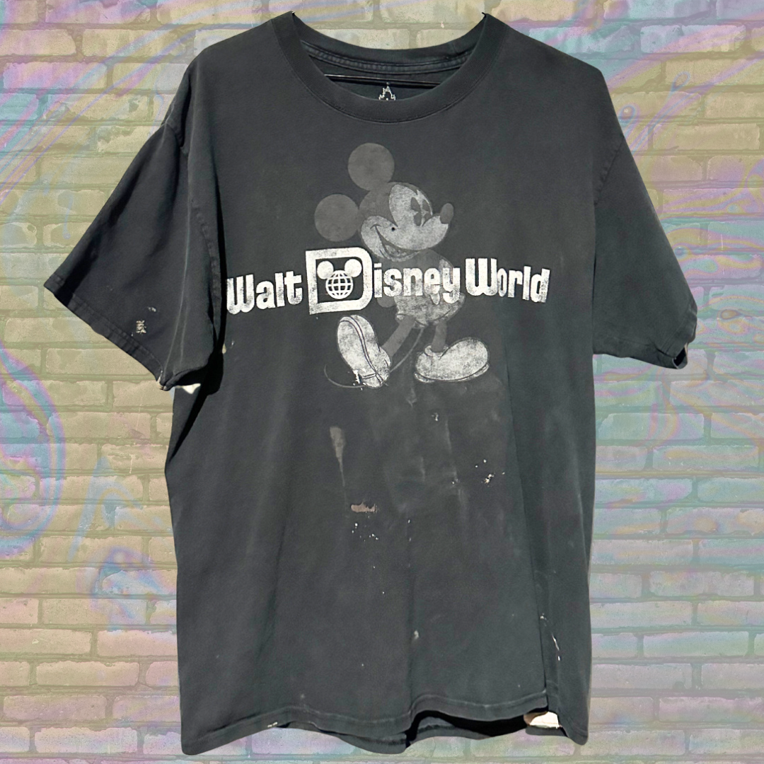 Retro Disney Walt Disney World Faded & Distressed T-shirt - Large