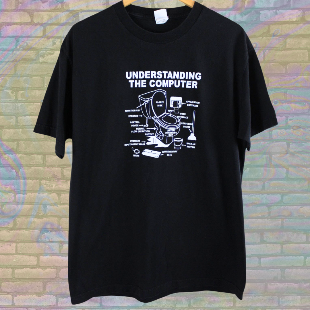 Vintage "Understanding The Computer" T-shirt - Large