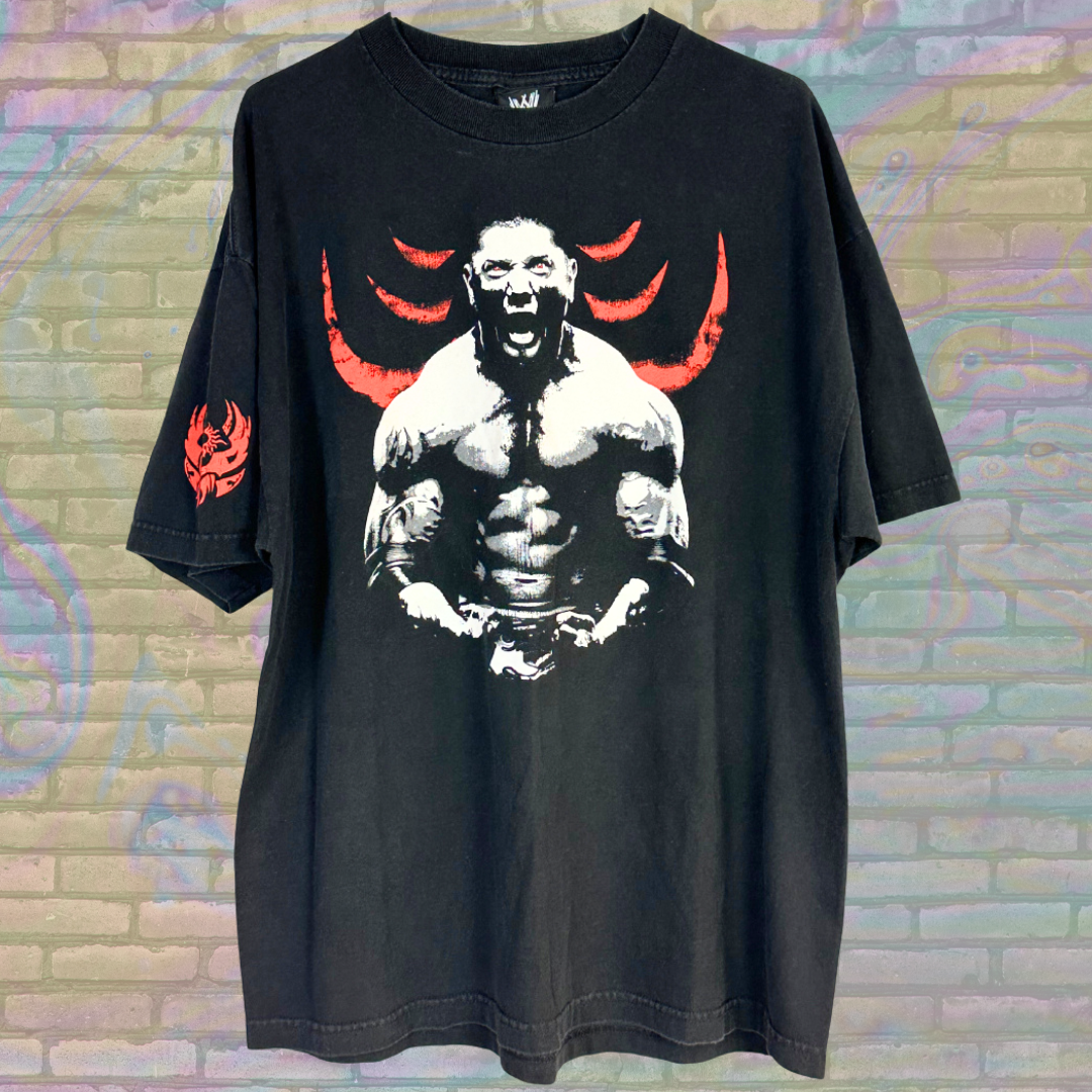 Vintage 2002 WWE Dave Batista Unleashed T-shirt - Extra Large