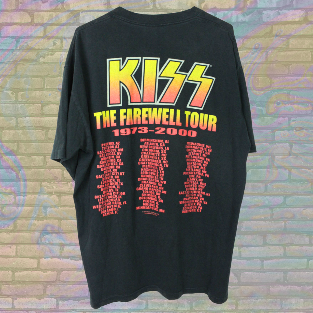 Vintage 2000 KISS The Farewell Tour Rock T-shirt - Extra Large