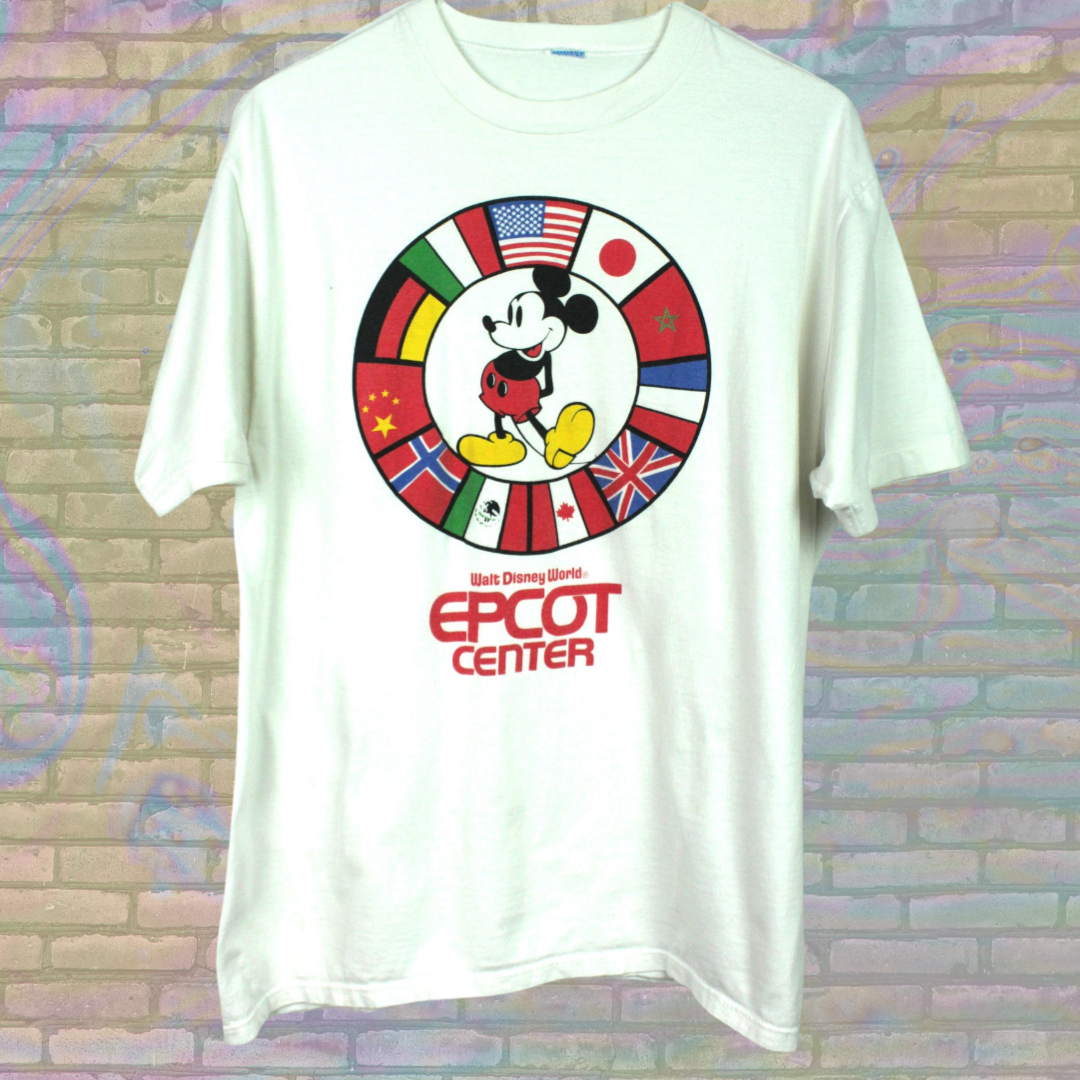 Vintage 80s Disney Mickey Epcot Centre T-shirt - Medium