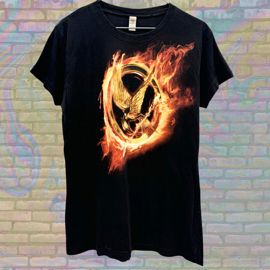 Vintage Hunger Games Mockingjay Graphic Tee, Retro Dystopian T-Shirt, Movie Memorabilia Shirt, 2010s Katniss Everdeen, Unisex Fan Apparel