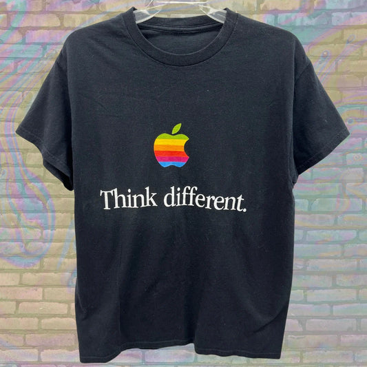 RARE Apple Think Different Y2K Vintage Promotional Steve Jobs Tshirt Medium Unisex Computers Electronics Made in USA