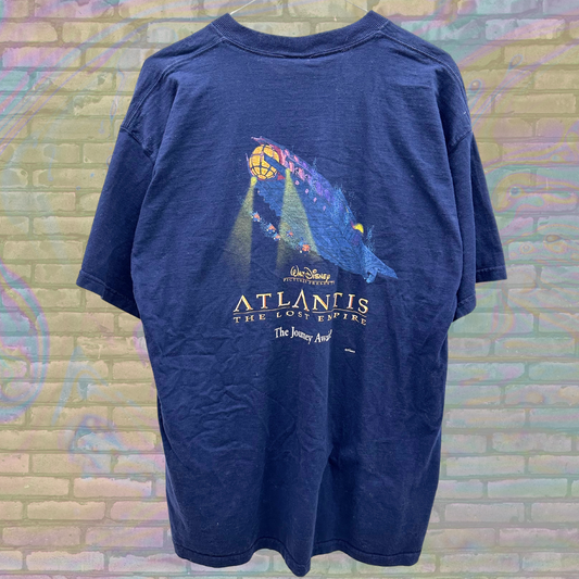 90s Atlantis The Lost Empire Movie Promotional Vintage T-shirt XL