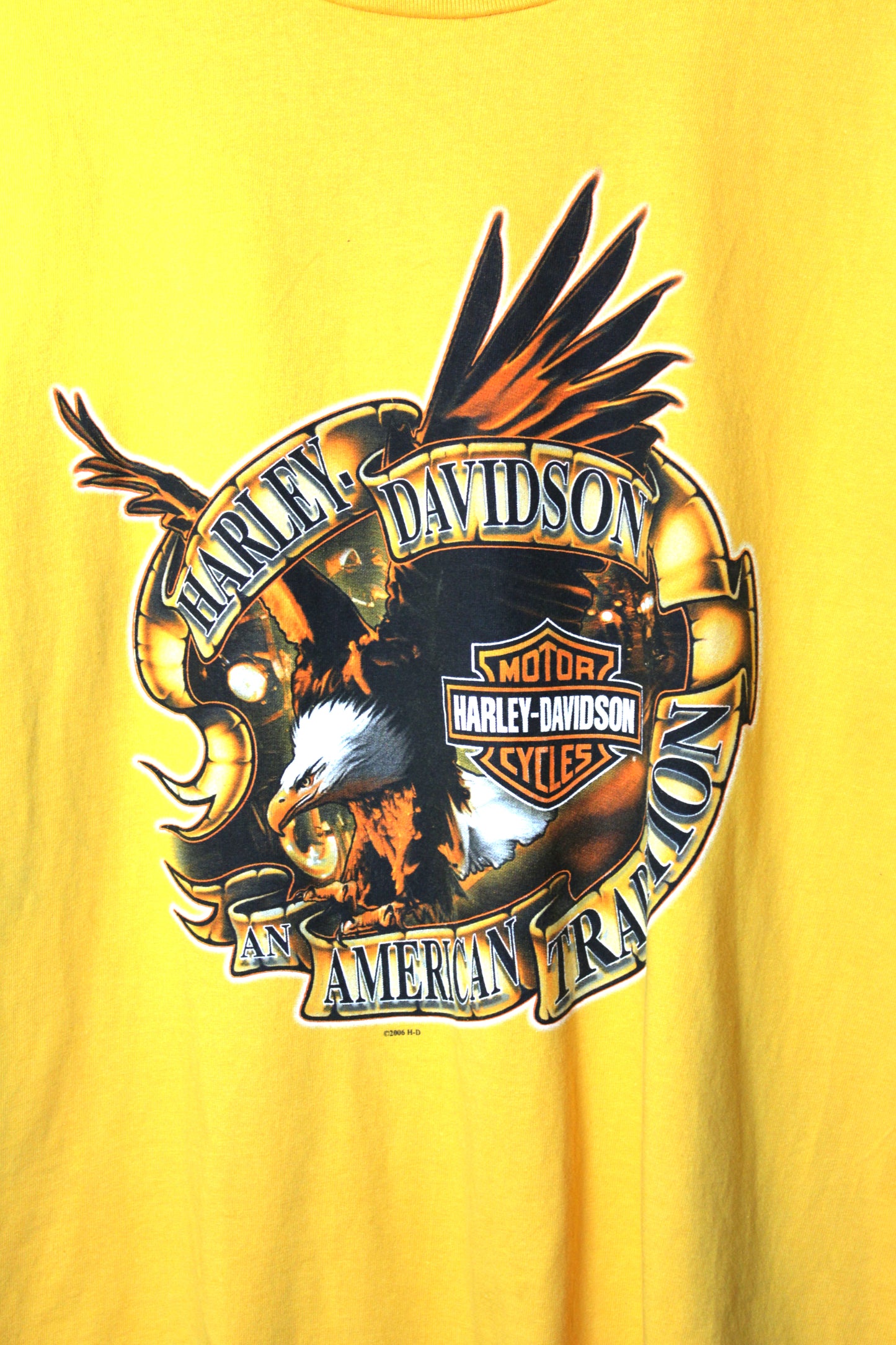 Vintage Harley Davidson Eagle Danbury Connecticut T-shirt - Large