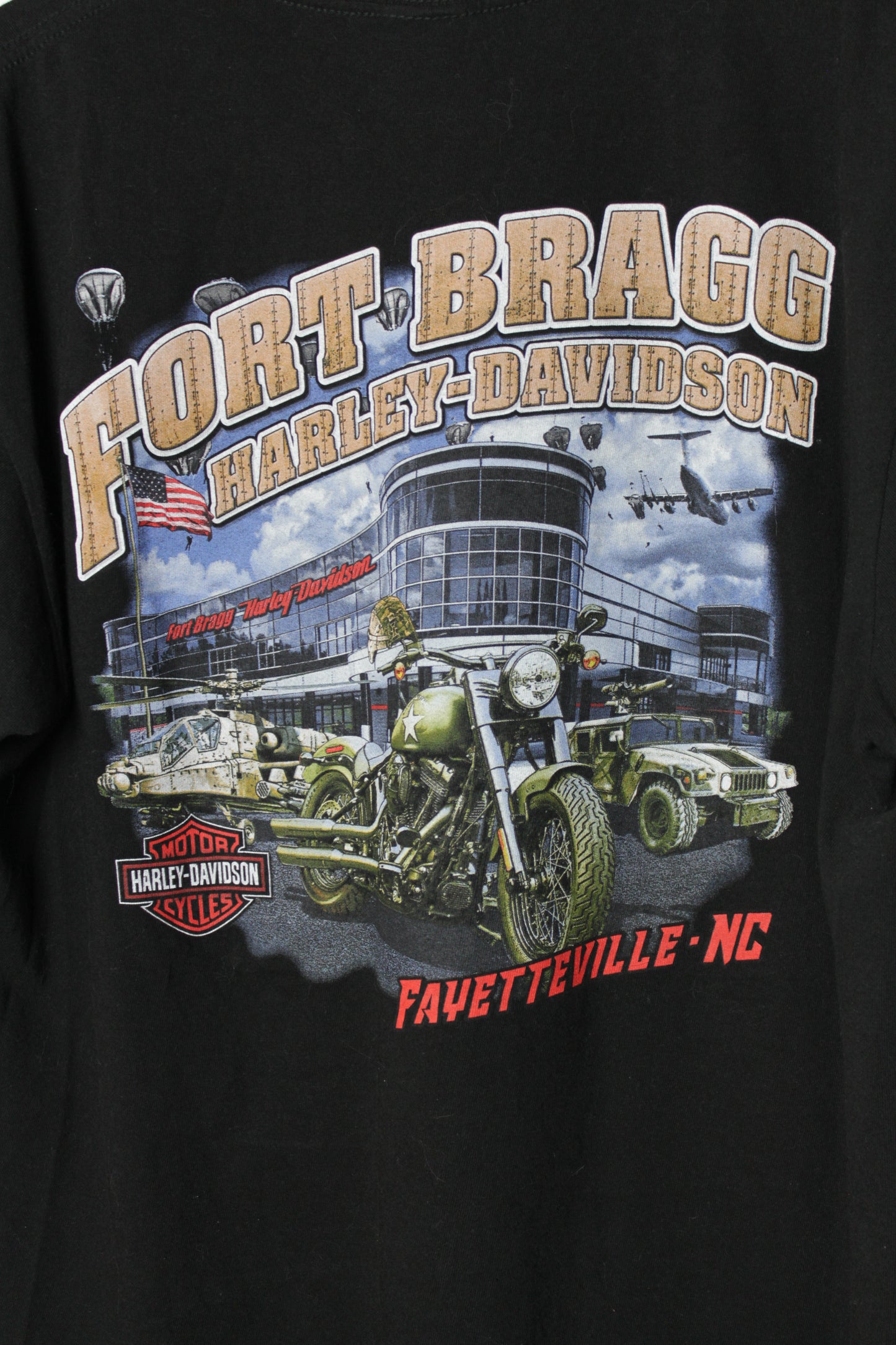 Harley Davidson Eagle & Thunder Fort Bragg T-shirt - Large