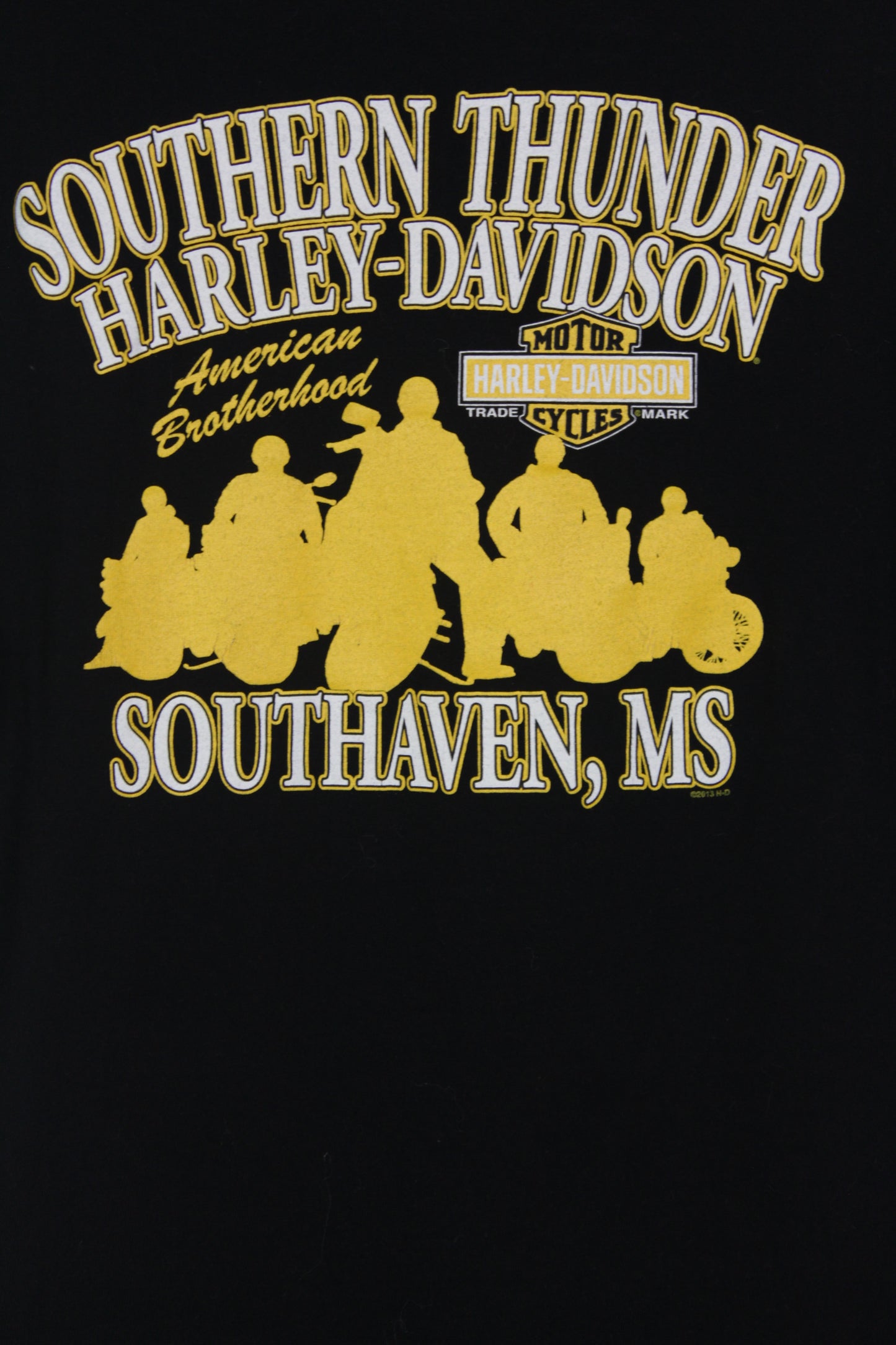 Retro Harley Davidson Buffalo Southaven Mississipi T-shirt - Large