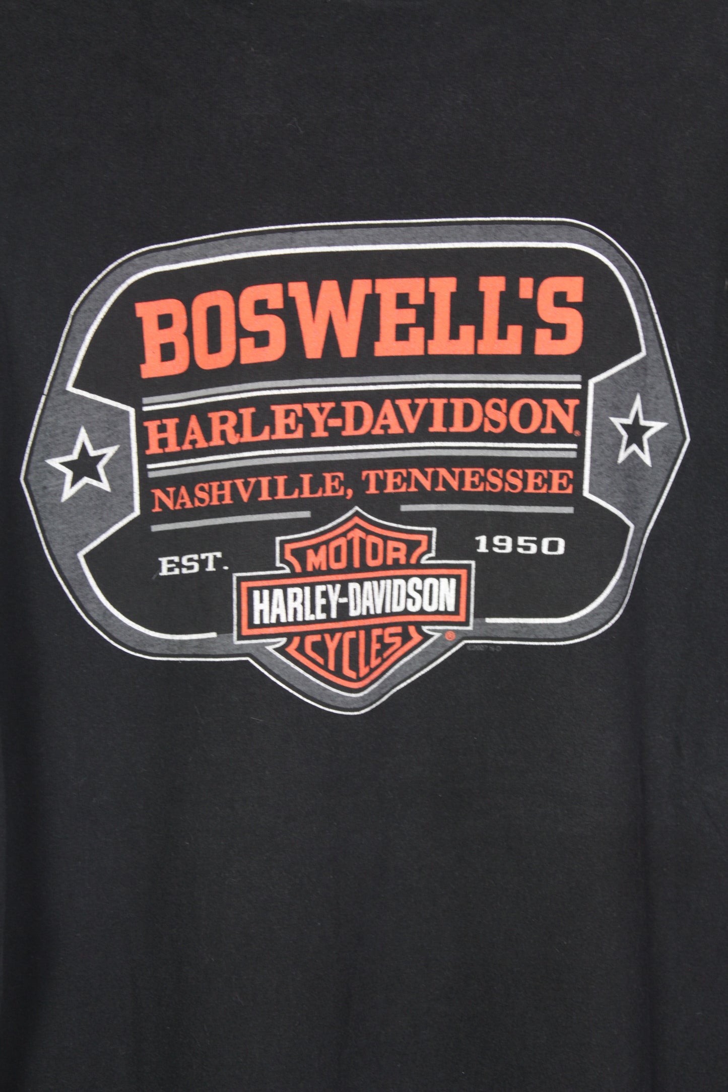 Vintage Harley Davidson Skull Nashville Tennessee T-shirt - Extra Large