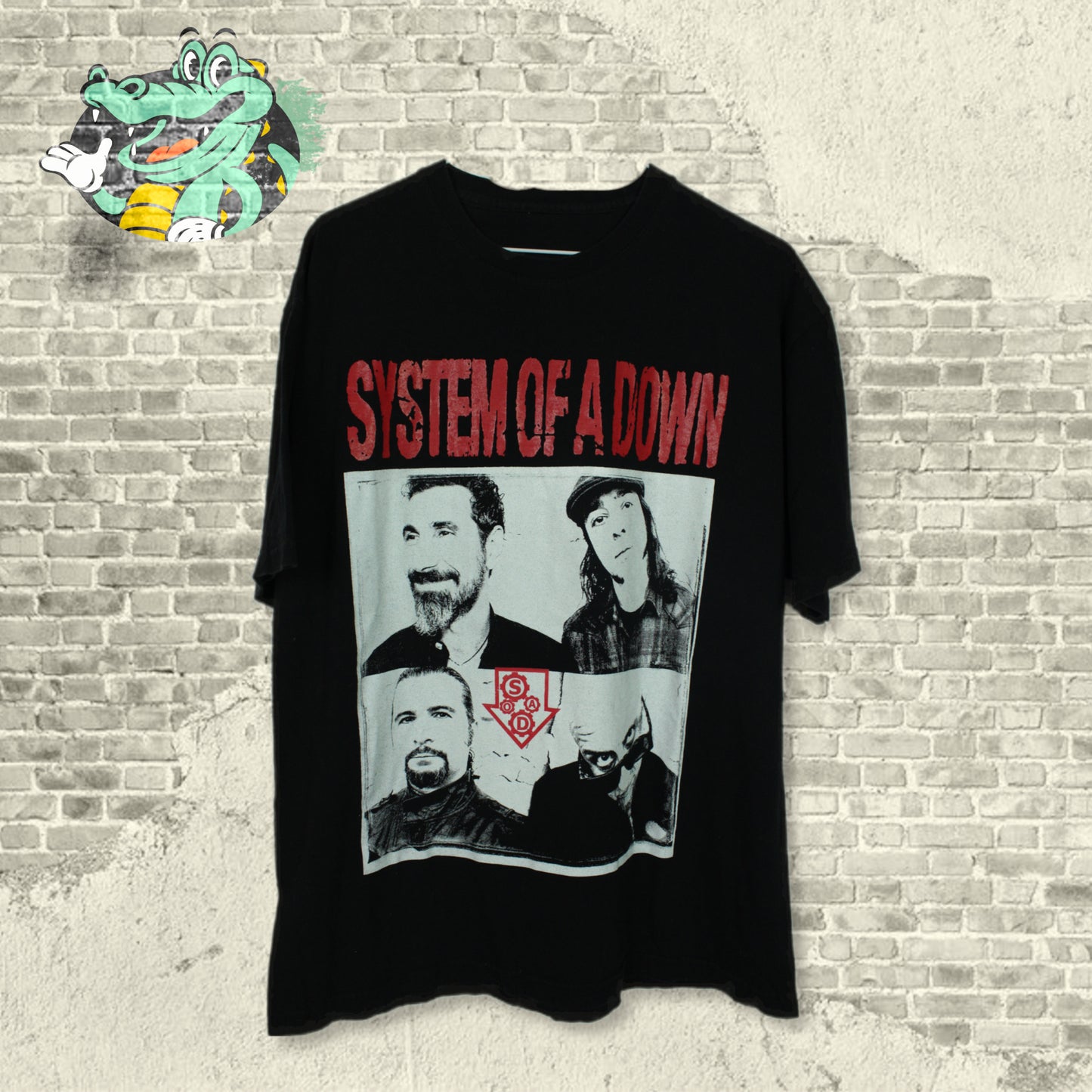 Vintage System of a Down Band Portrait T-shirt - Large