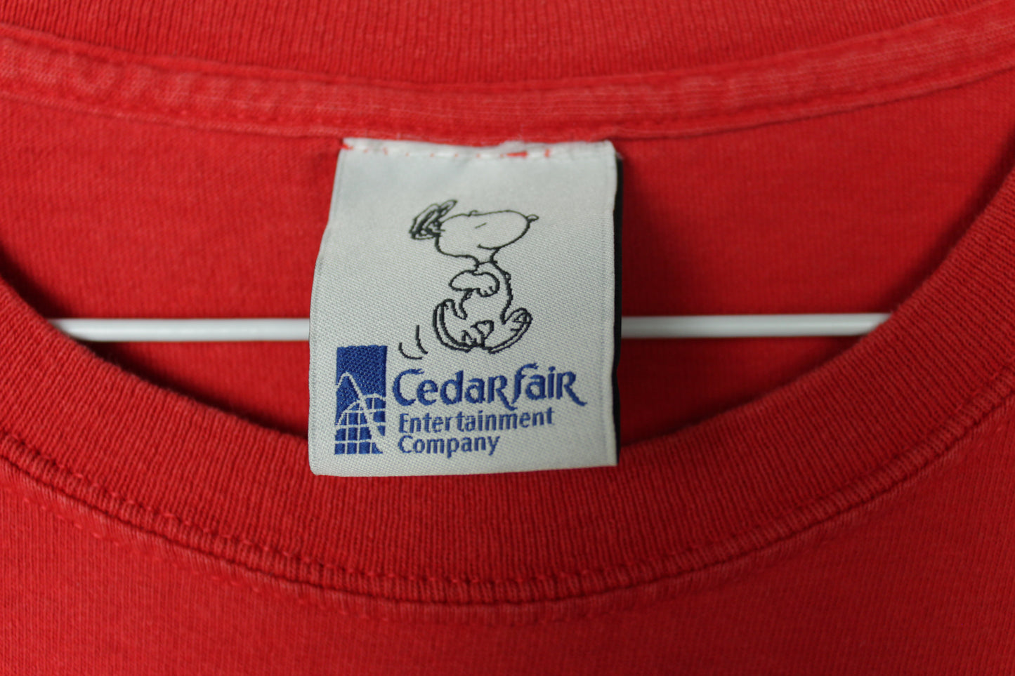 Vintage 90s Cedarfair Snoopy Peanuts Sketched Big Print T-shirt - Extra Large