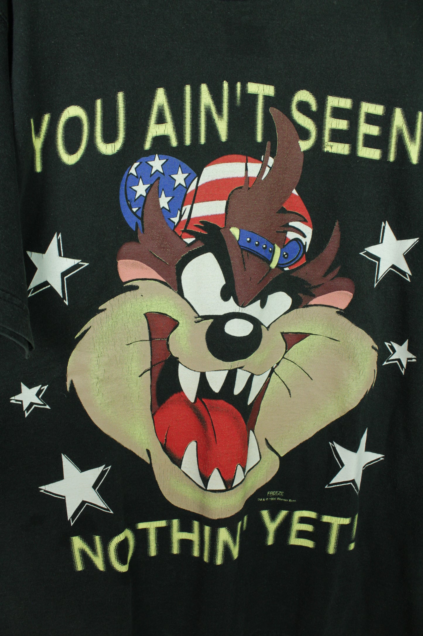 Vintage 90s Looney Tunes Taz You Aint Seen Nothin Yet T-shirt - Large