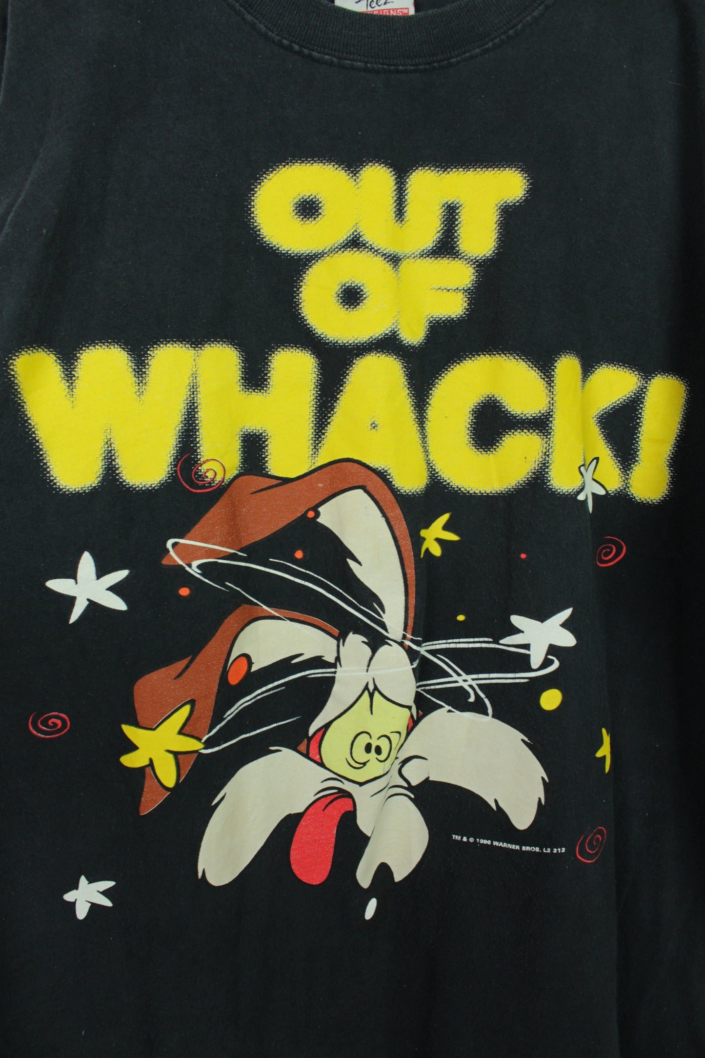 Vintage 90s Looney Tunes Wile E Coyote Out of Whack T-shirt - Extra Large