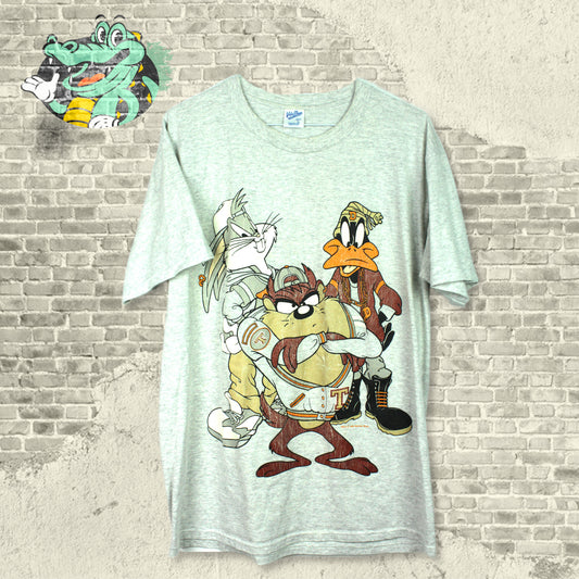 Vintage 90s Looney Tunes Taz and His Homies T-shirt - Large