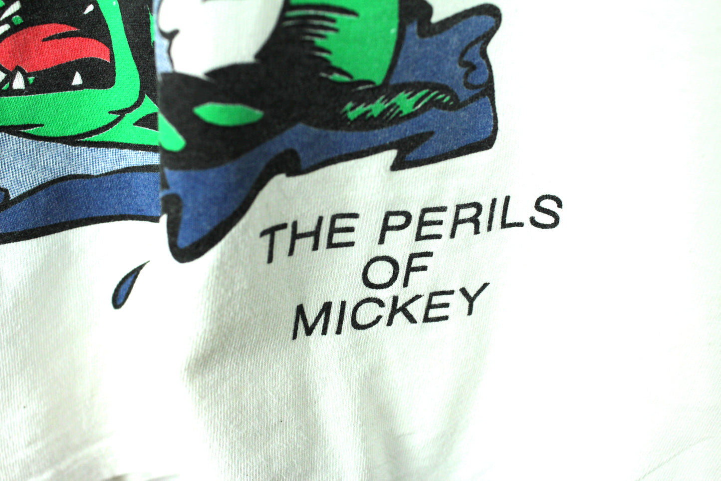 RARE Vintage 90s Disney Mickey Mouse Perils of Mickey All Over Print T-shirt - Large