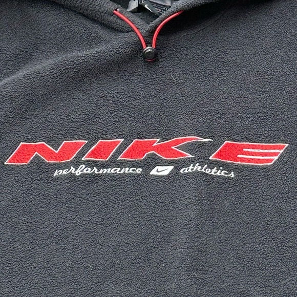 Vintage 90s Nike Performance Silver Tab Line Fleece Jacket M