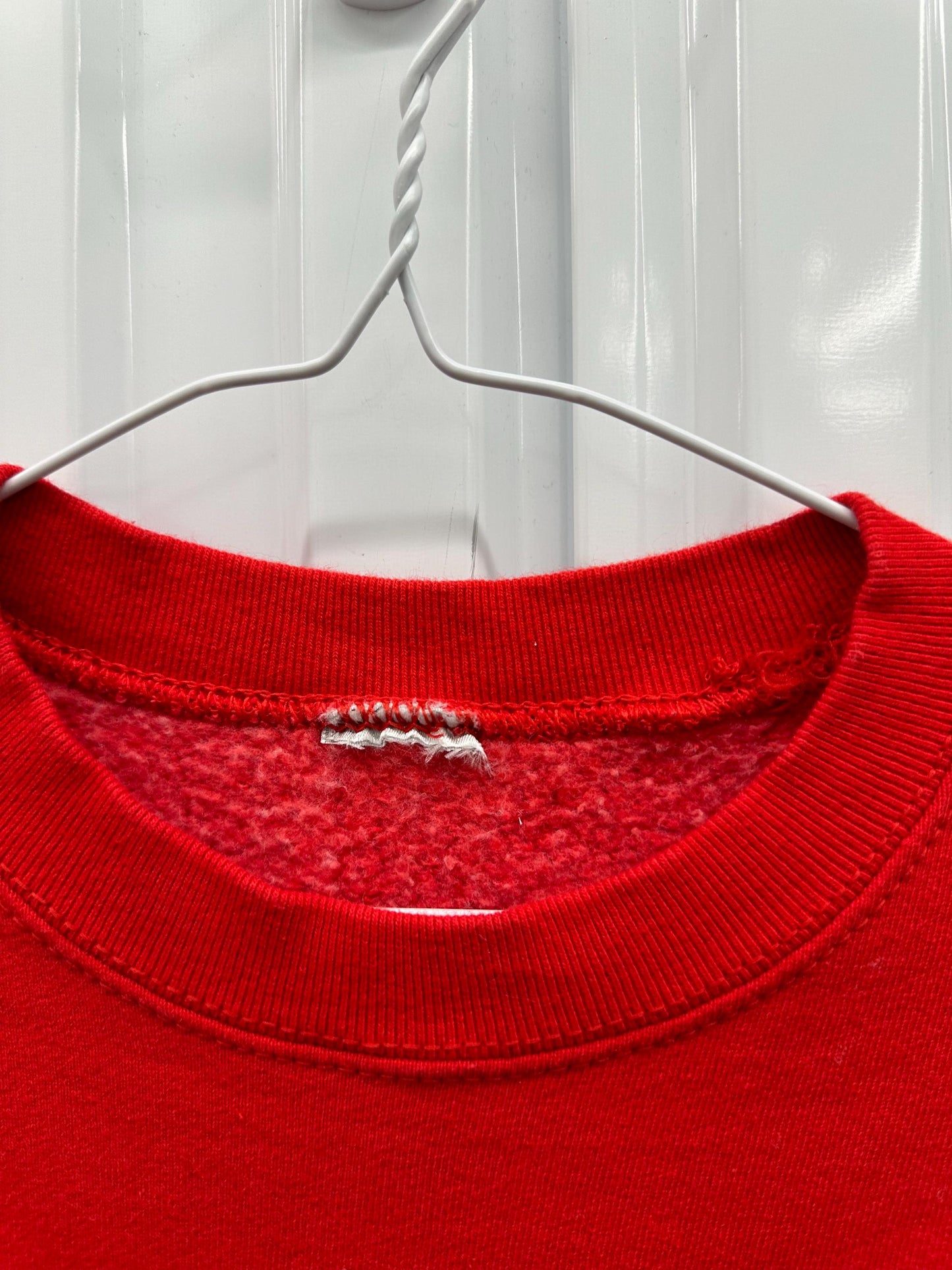 Vintage 90s Red Nike Mini Swoosh Sweatshirt Size Large