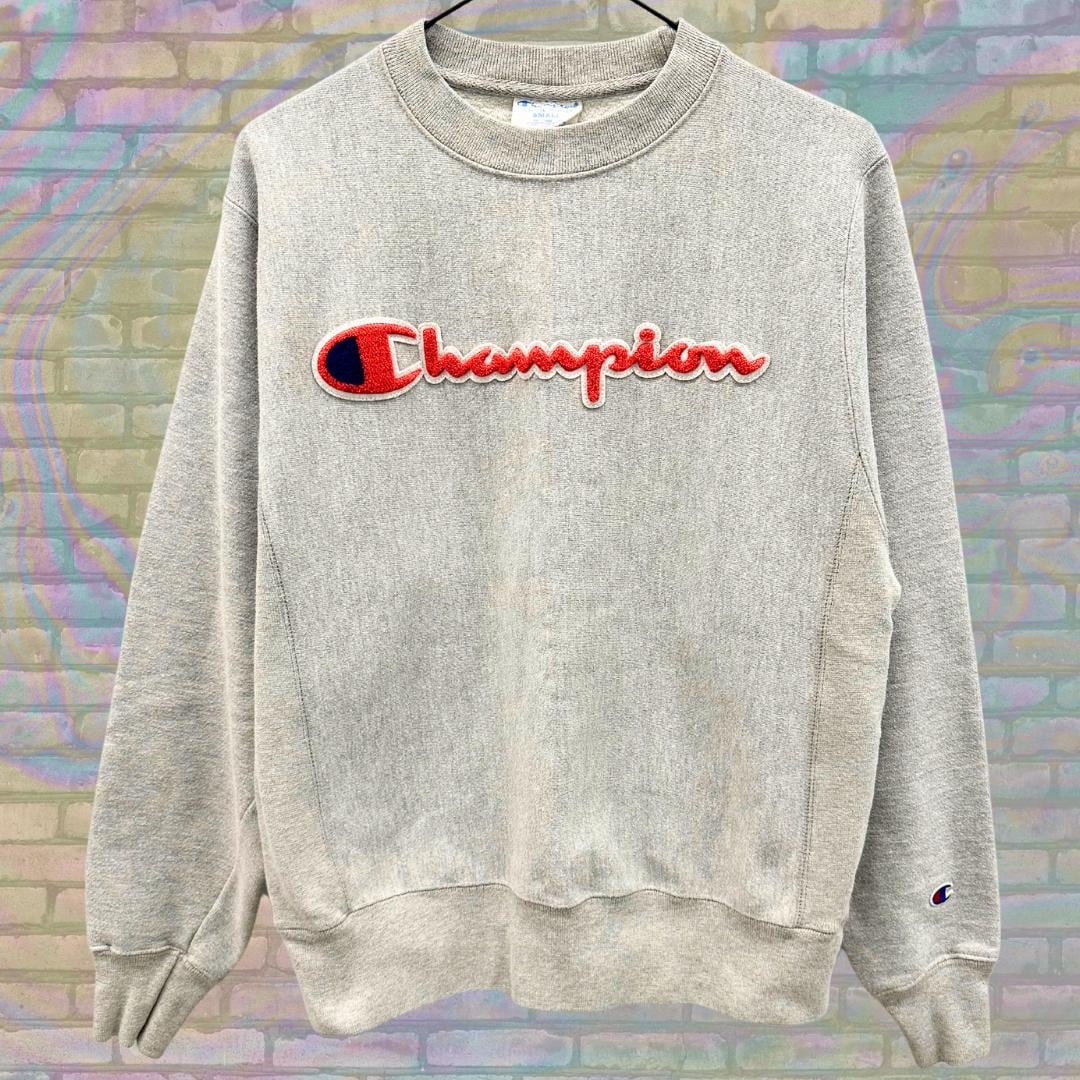 Vintage Champion Reverse Weave Embroidered Y2K Sweatshirt Size Small (Fits M)