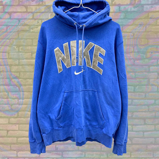 Vintage Nike Y2K Chrome Logo Hoodie Size XL