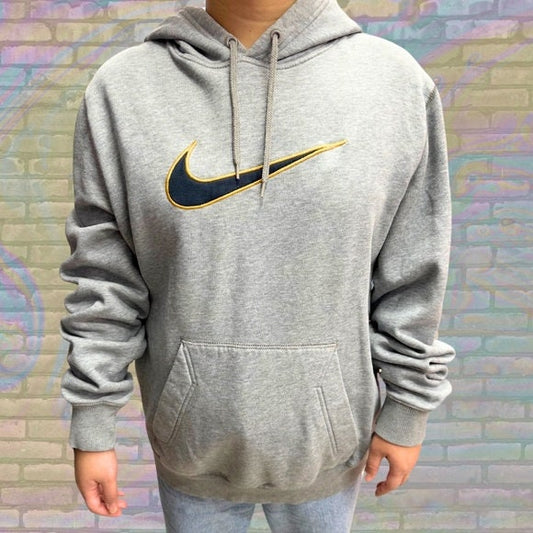 Retro Nike Large Centre Swoosh Embroidered Hoodie