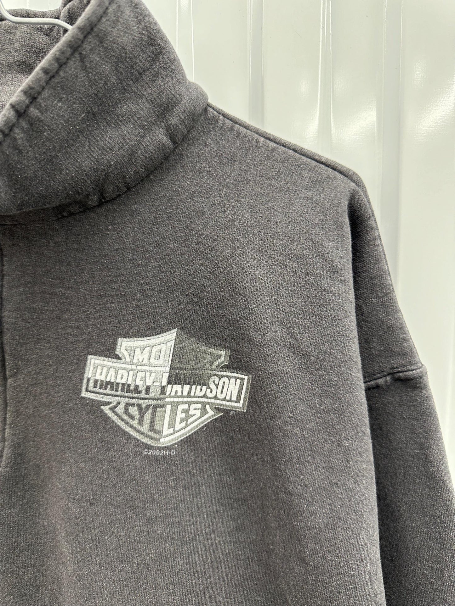 Vintage Harley-Davidson Black Hills Quarter Zip Y2K Sweatshirt Size 2XL