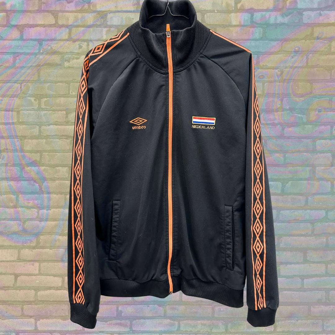 Vintage Umbro Netherlands Y2K Track Jacket Size Large