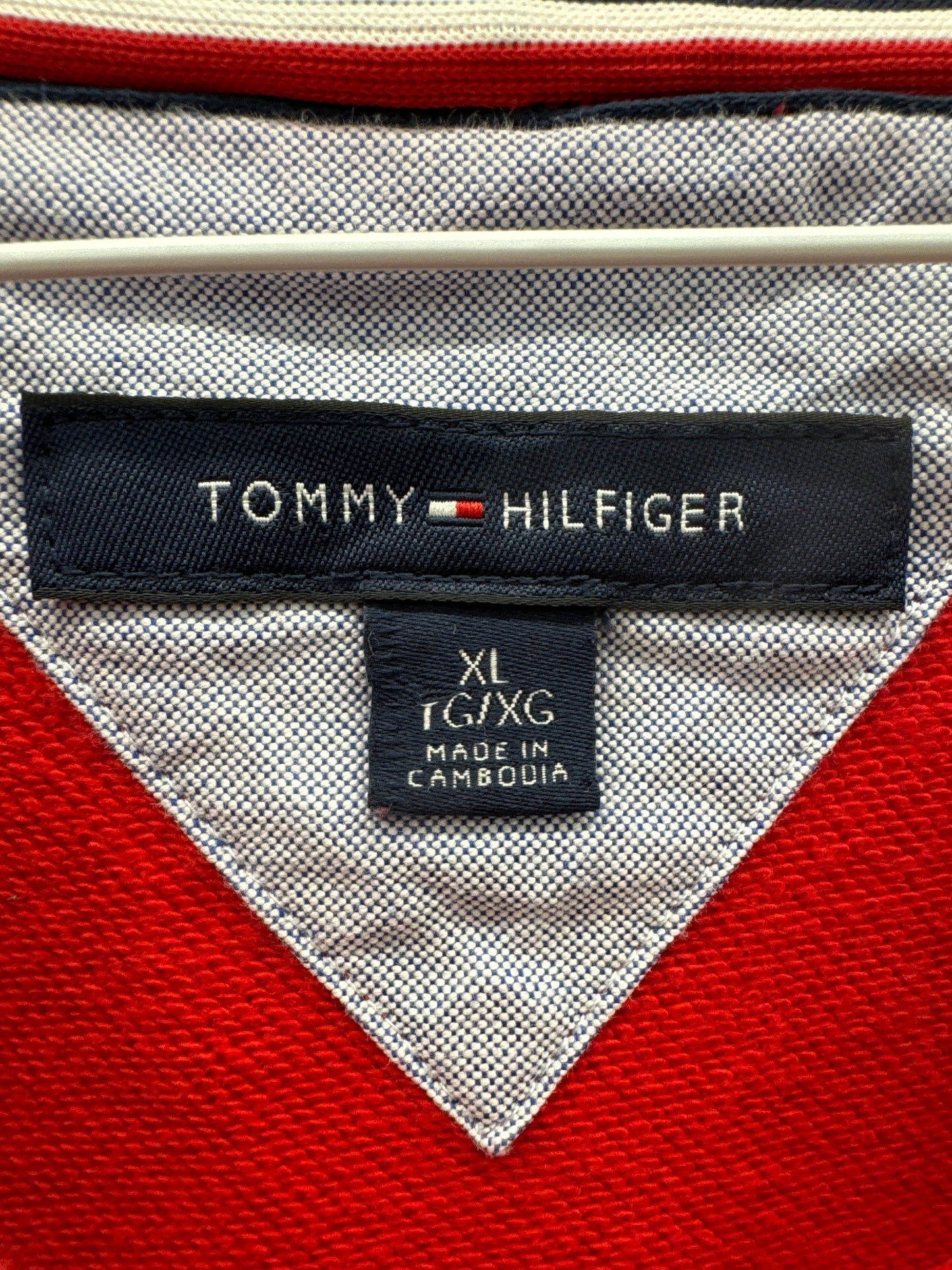 Vintage Y2K Tommy Hilfiger Big Embroidered Logo Classic Crewneck