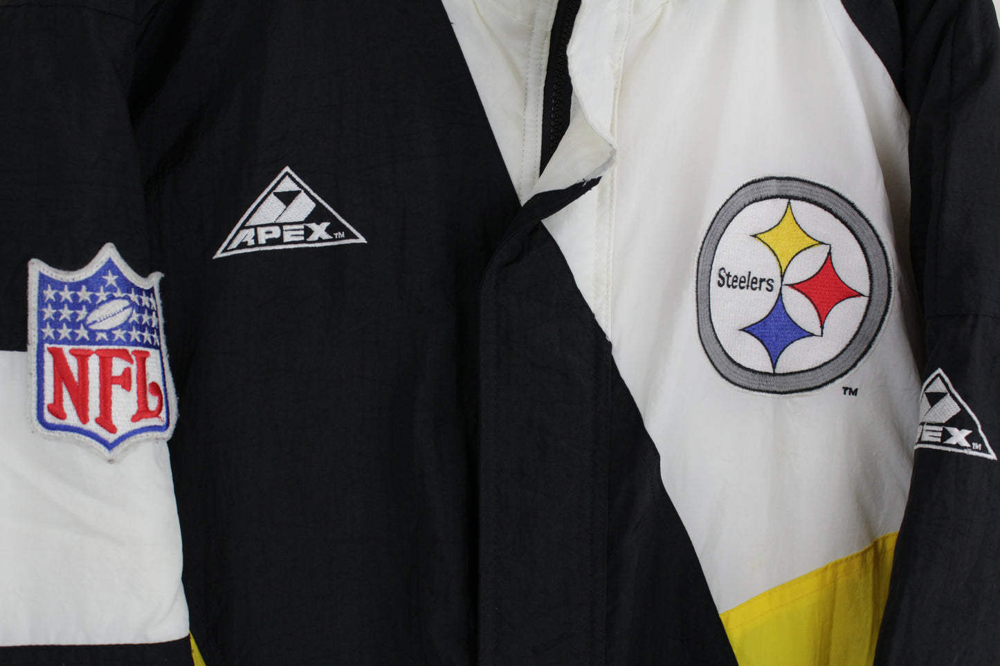 Vintage 90s Apex One Pittsburgh Steelers Light Jacket - Extra Large