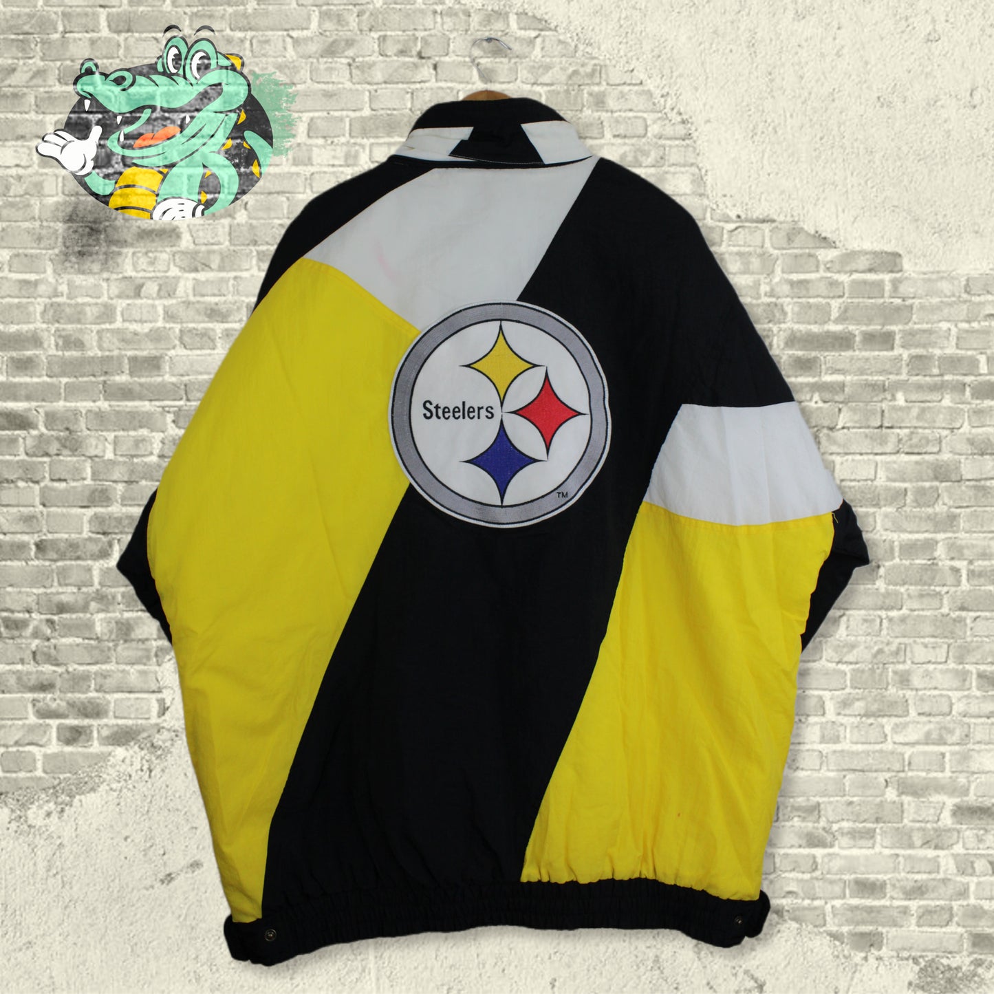 Vintage 90s Apex One Pittsburgh Steelers Light Jacket - Extra Large