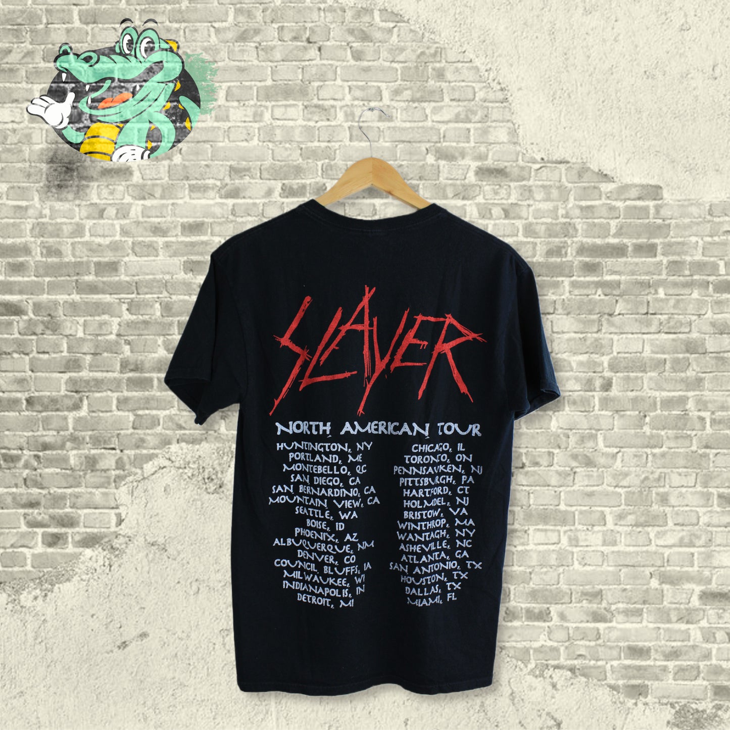 Vintage Slayer Concert T-shirt - Medium