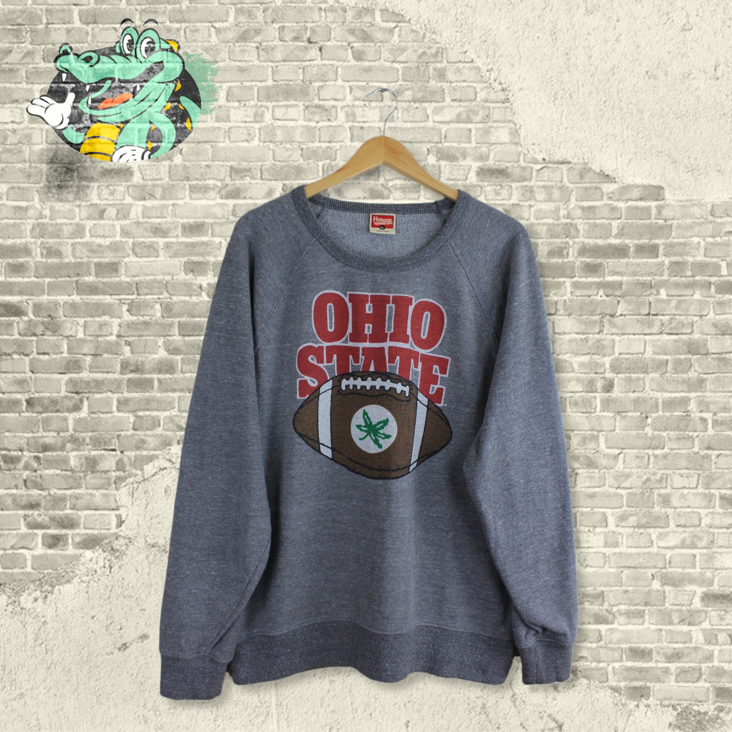 Vintage Ohio State Football Crewneck - Extra Large