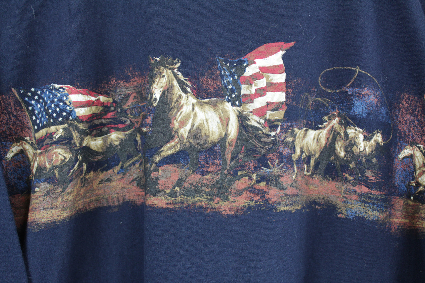 Retro American Wildwest Long Sleeve  - Extra Large