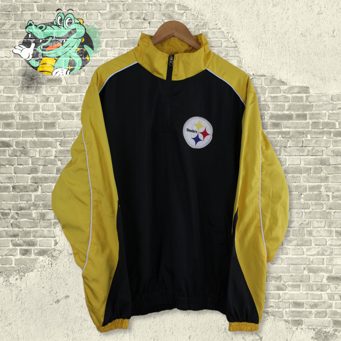 Vintage Pittsburgh Steelers NFL Windbreaker - Extra Large